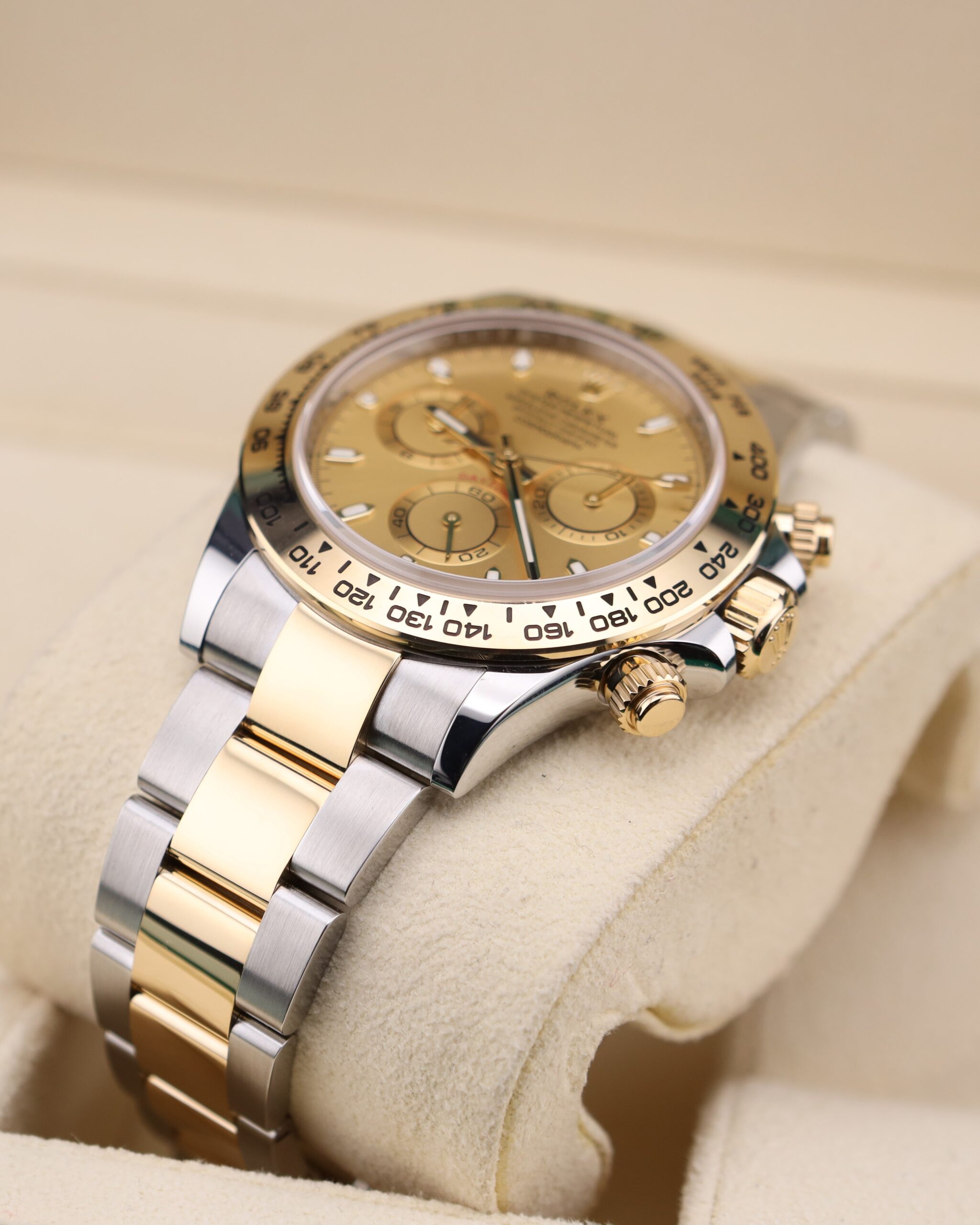 Rolex Daytona chronograph with champagne dial