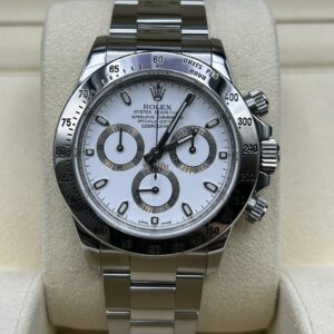 Men's vintage stainless steel chronograph watch