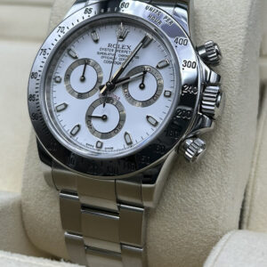 Pre-owned stainless steel chronograph watch