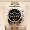 Two-tone chronograph watch bracelet and case