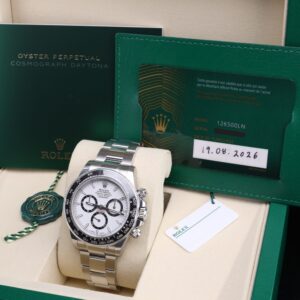 Pre-owned stainless steel chronograph watch