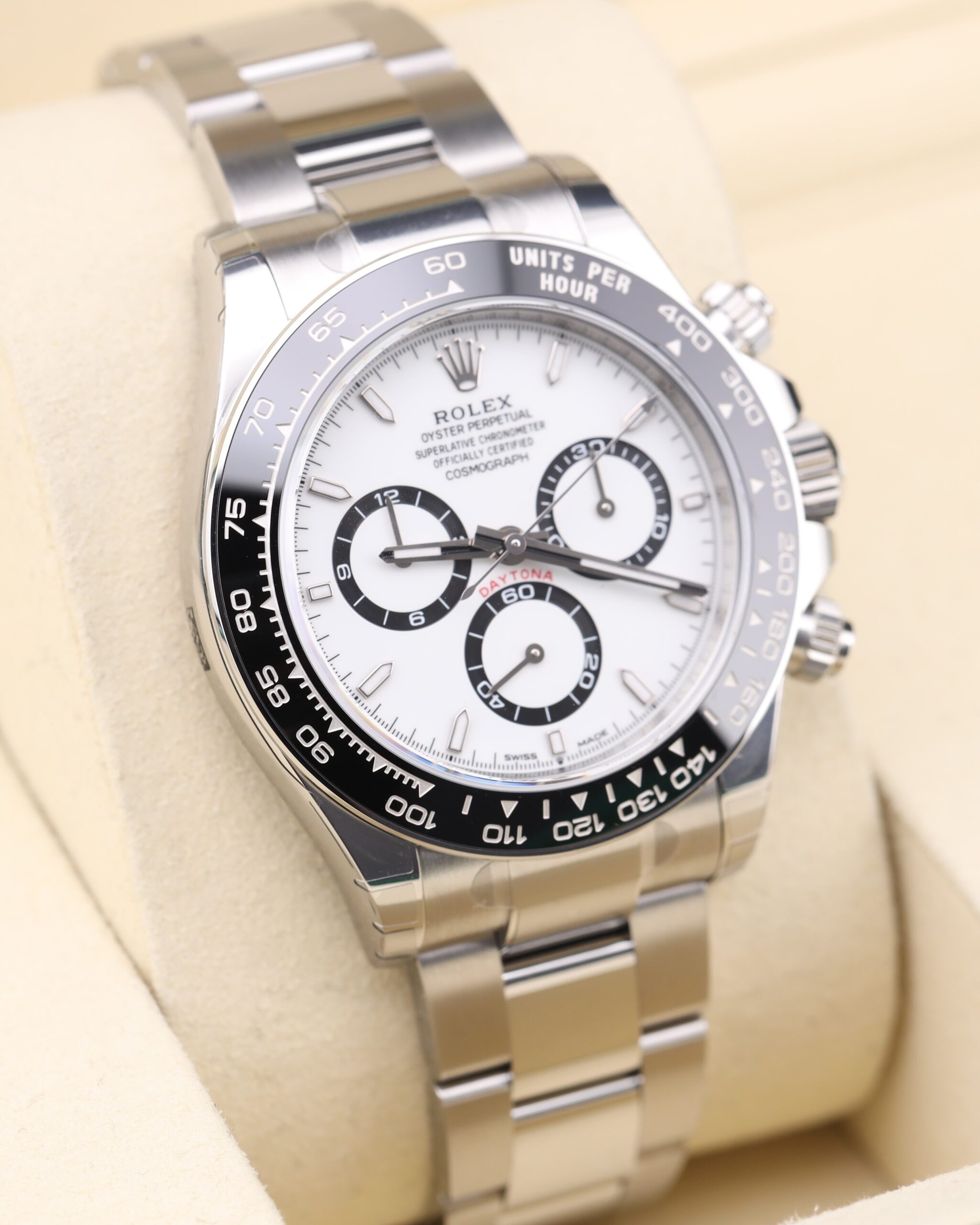 Men's vintage dress automatic watch close-up