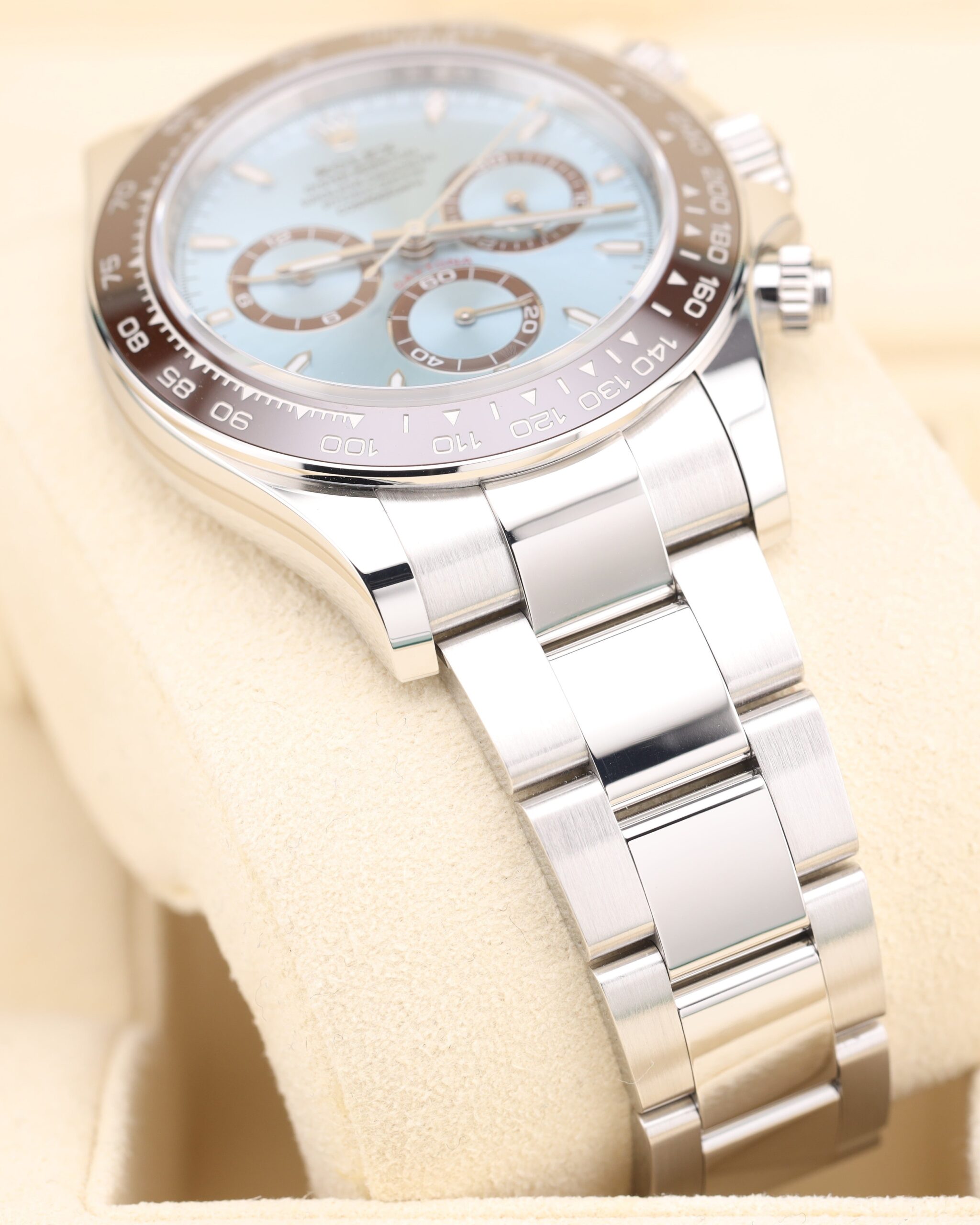 Pre-owned stainless steel chronograph watch