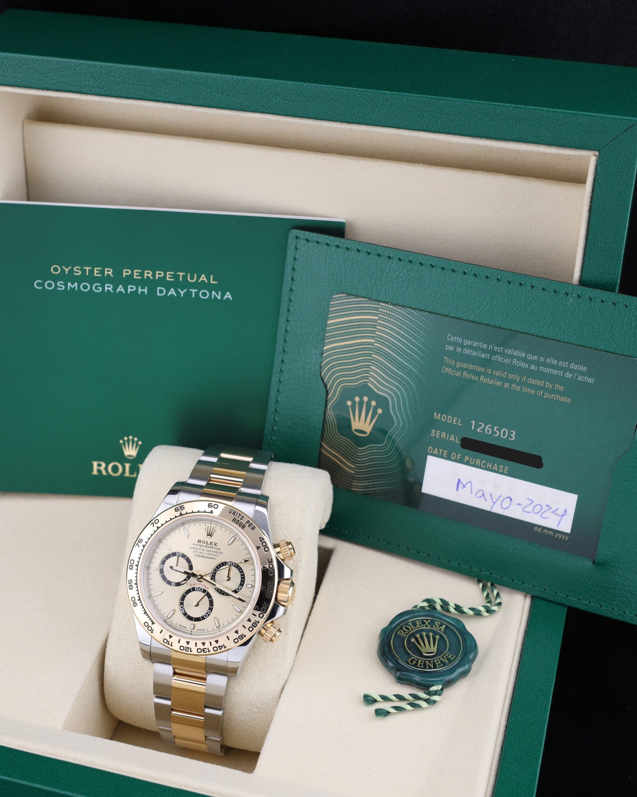 Pre-owned stainless steel chronograph watch