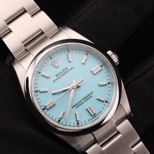 Vintage diver mechanical watch on wrist