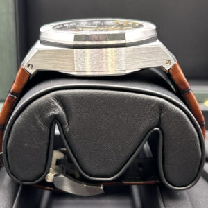 Chronograph watch with textured dial