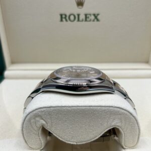 Pre-owned moonphase wrist watch with leather strap