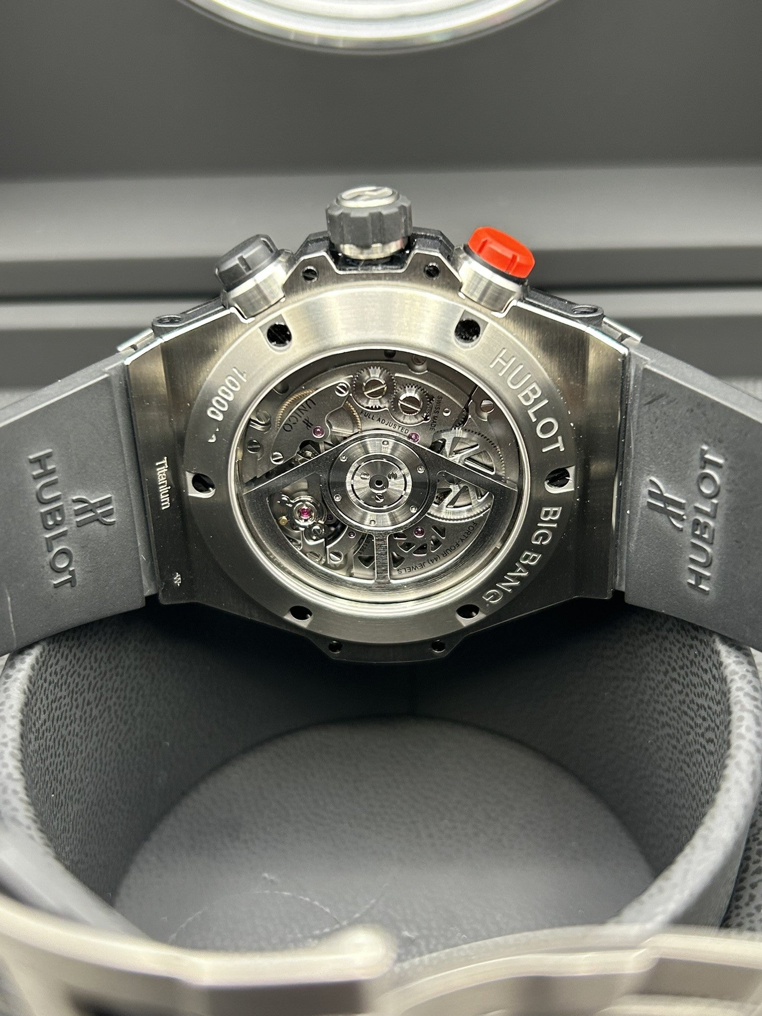 Luxury watch dial with chronograph features