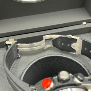 Luxury watch crown and bezel close-up