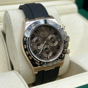 Luxury chronograph with chocolate dial
