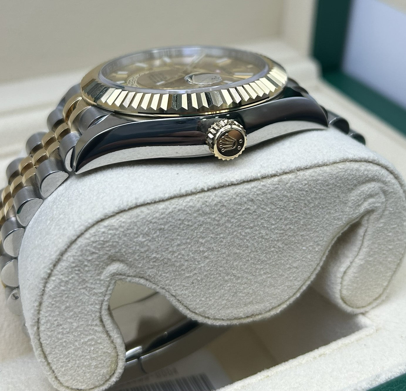 Pre-owned stainless steel chronograph watch