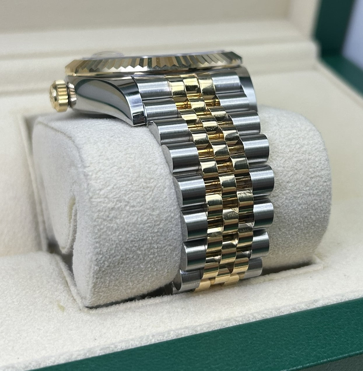 Used Swiss made mechanical watch side view