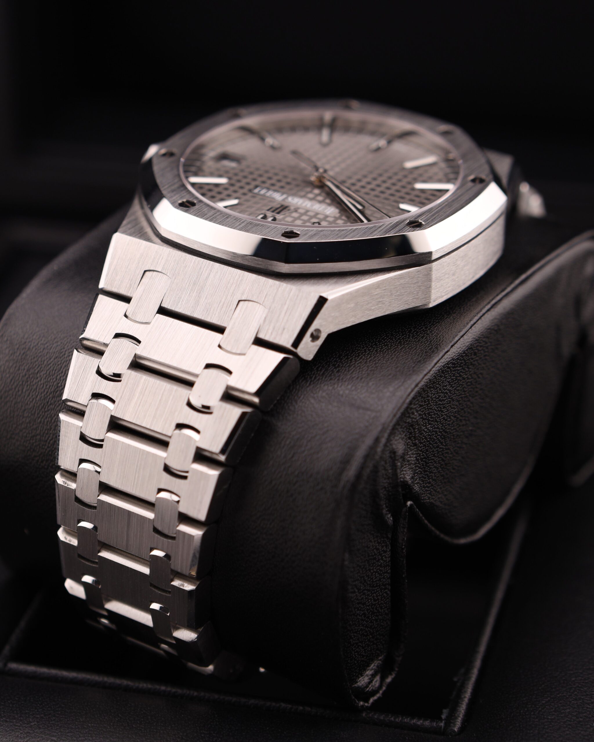 Used Swiss made mechanical watch with silver dial