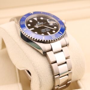 Men's vintage dress automatic watch with leather strap