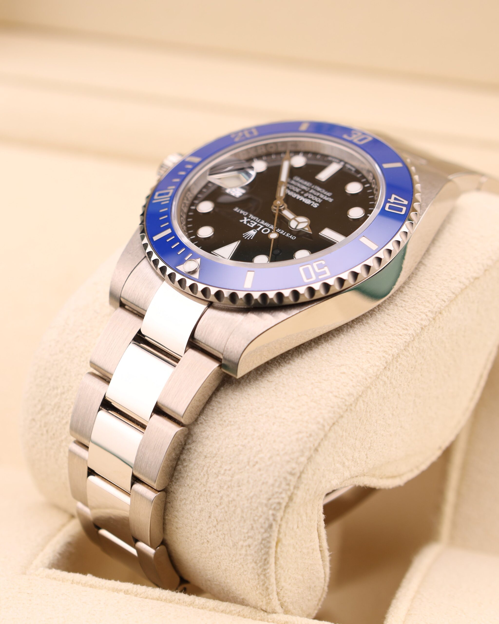 Pre-owned stainless steel chronograph watch