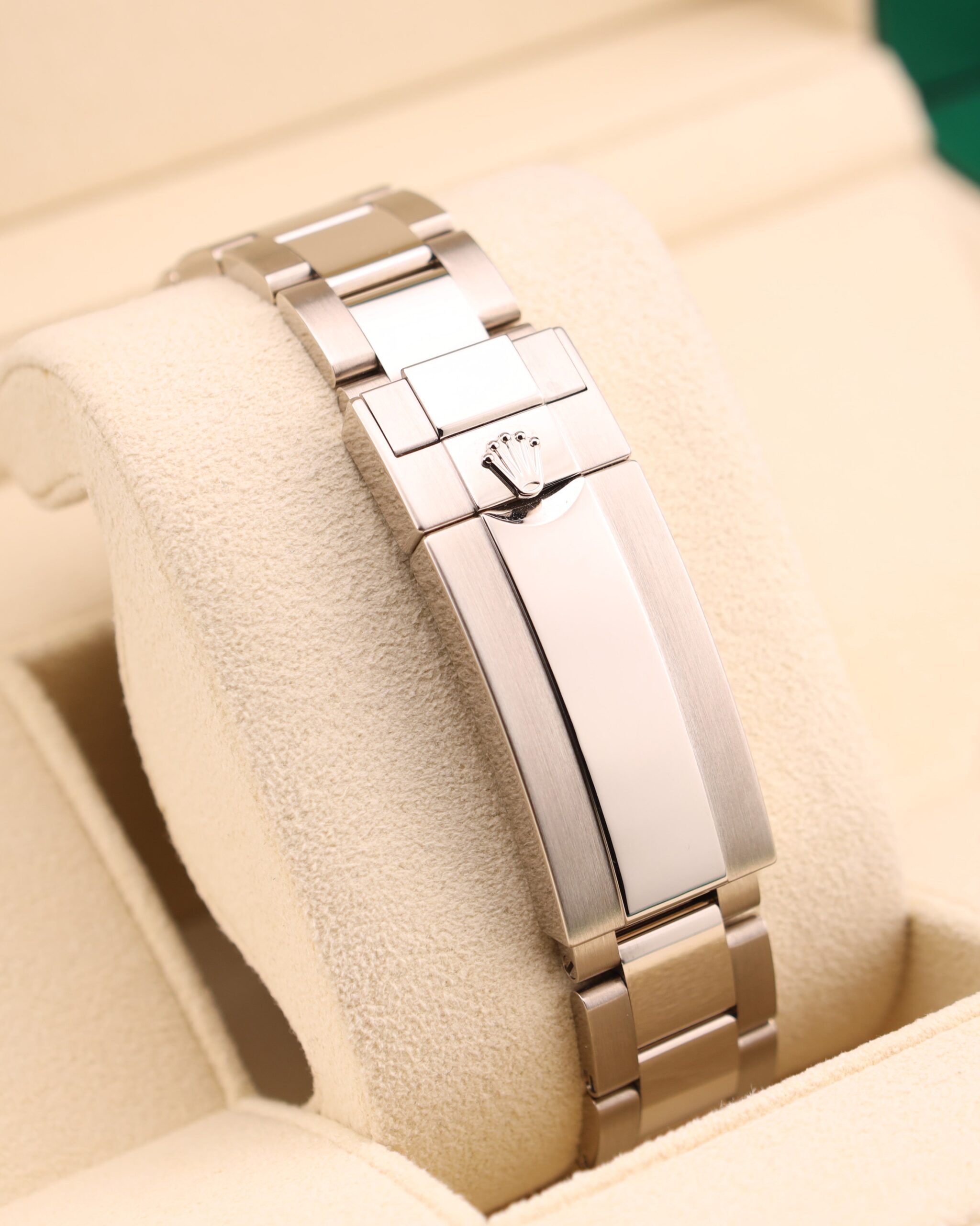 Pre-owned stainless steel chronograph watch