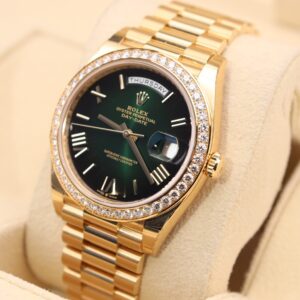 Pre-owned moonphase wrist watch with dark dial