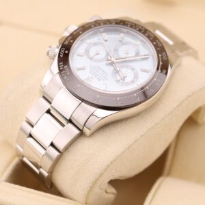 Pre-owned stainless steel chronograph wristwatch