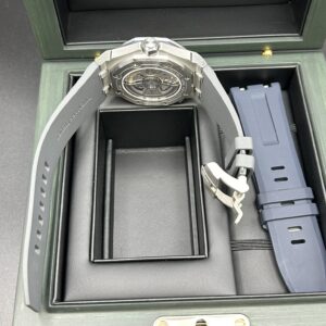 Pre-owned moonphase wrist watch with dark dial