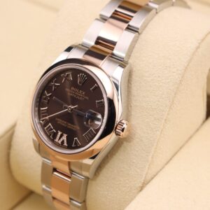 Men's vintage dress automatic watch close-up