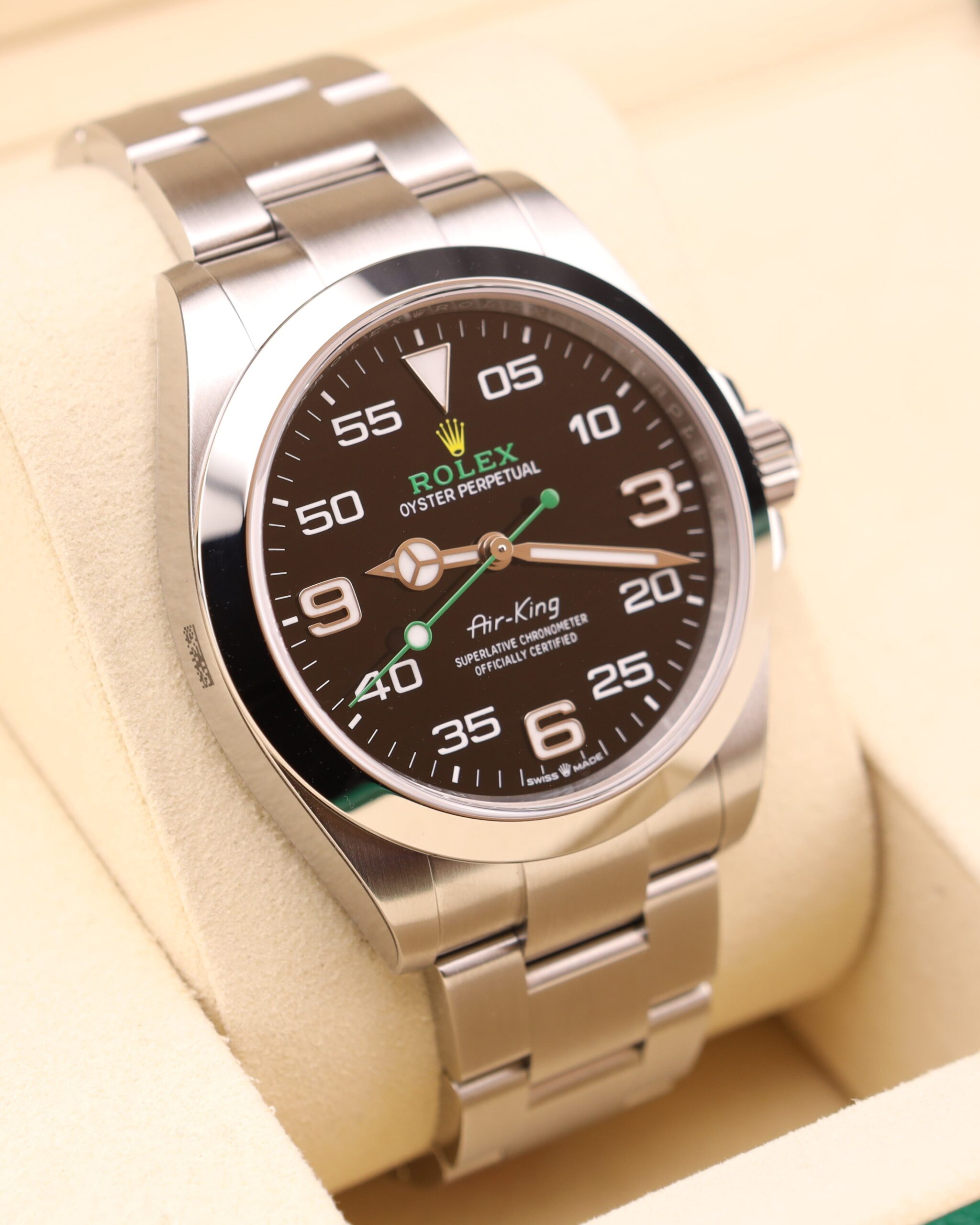 Used Swiss made mechanical watch close-up