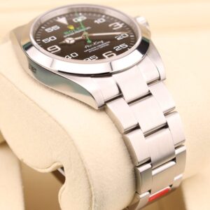 Men's vintage dress automatic watch with leather strap