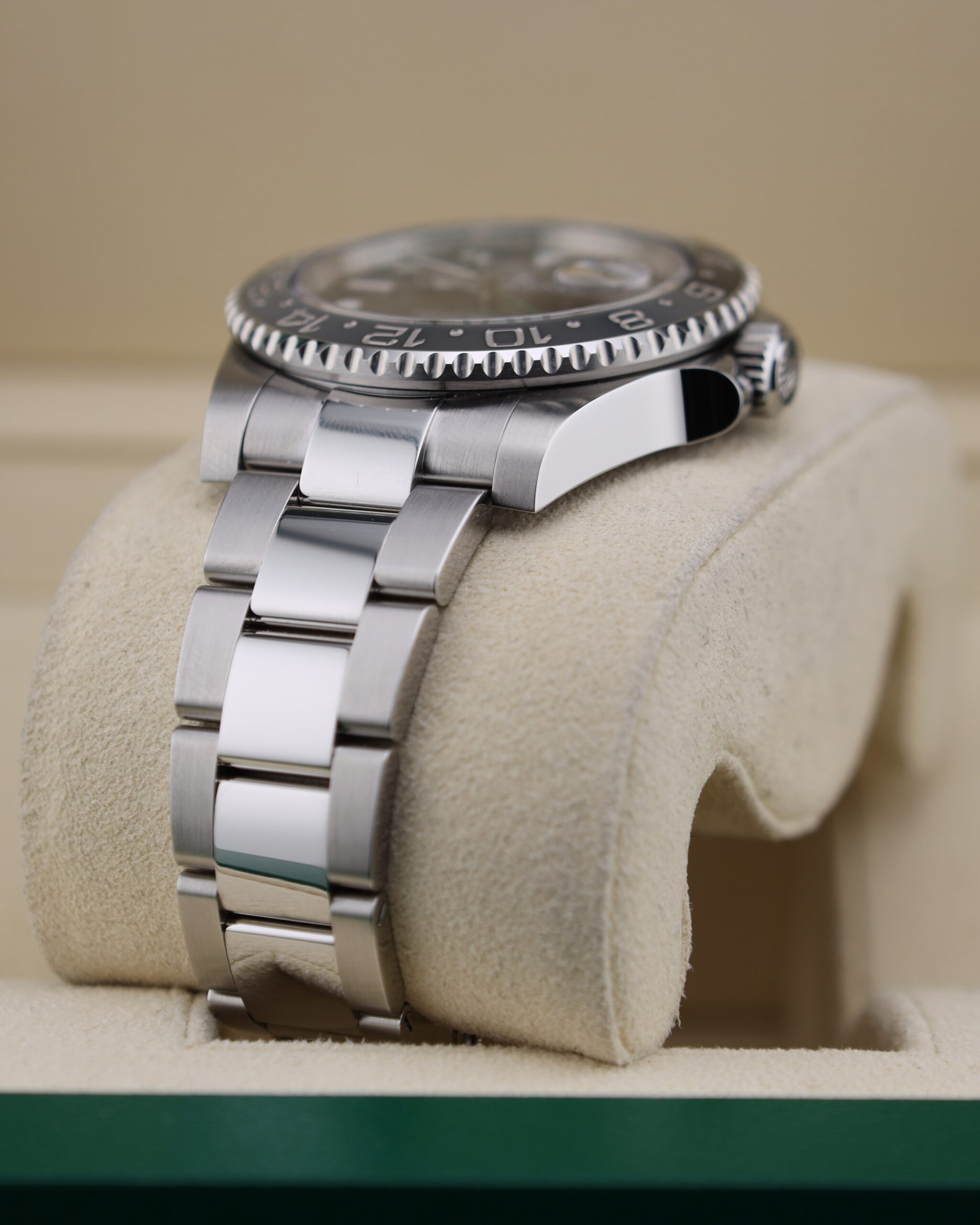 Pre-owned stainless steel chronograph watch