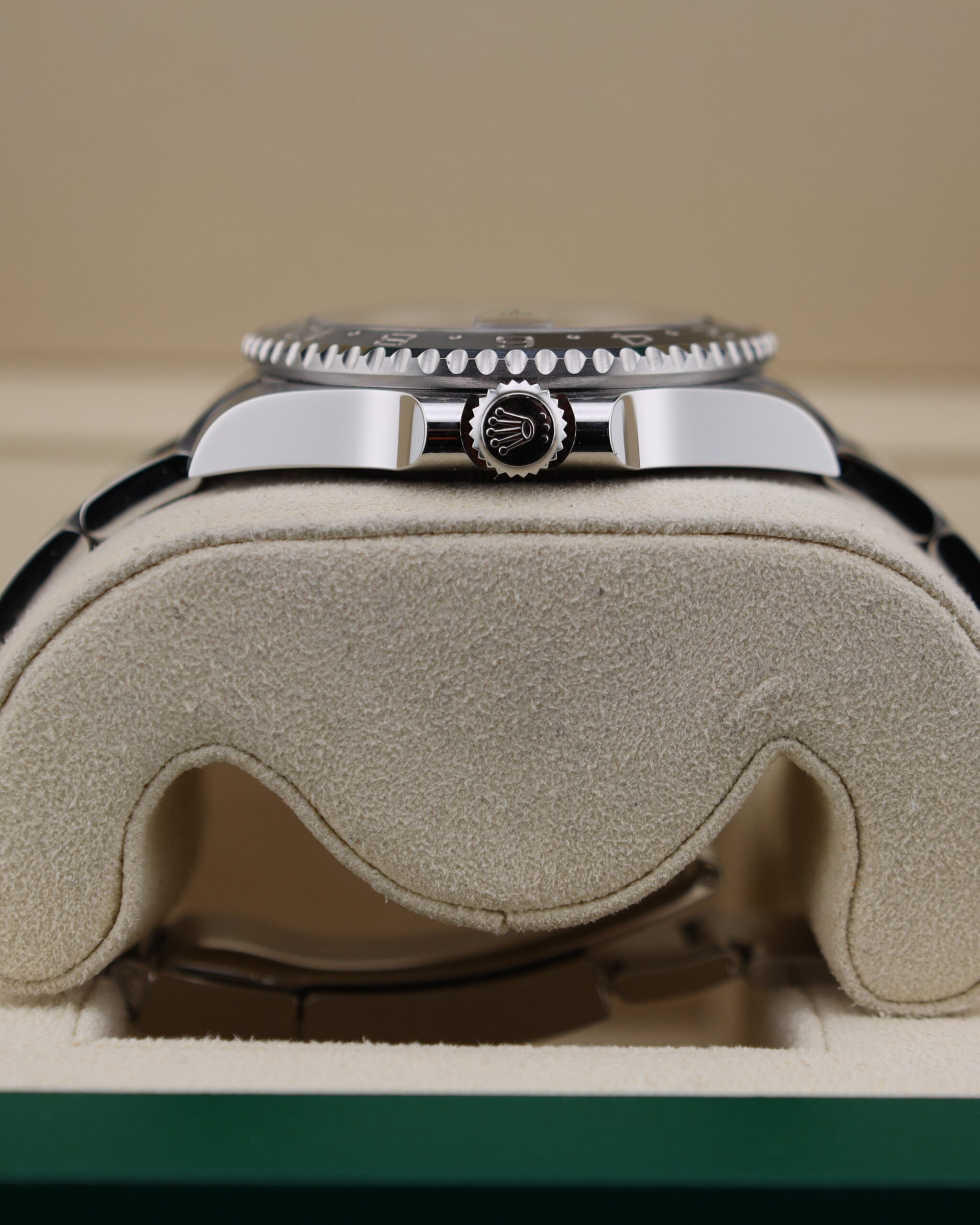 Pre-owned moonphase wristwatch dial detail