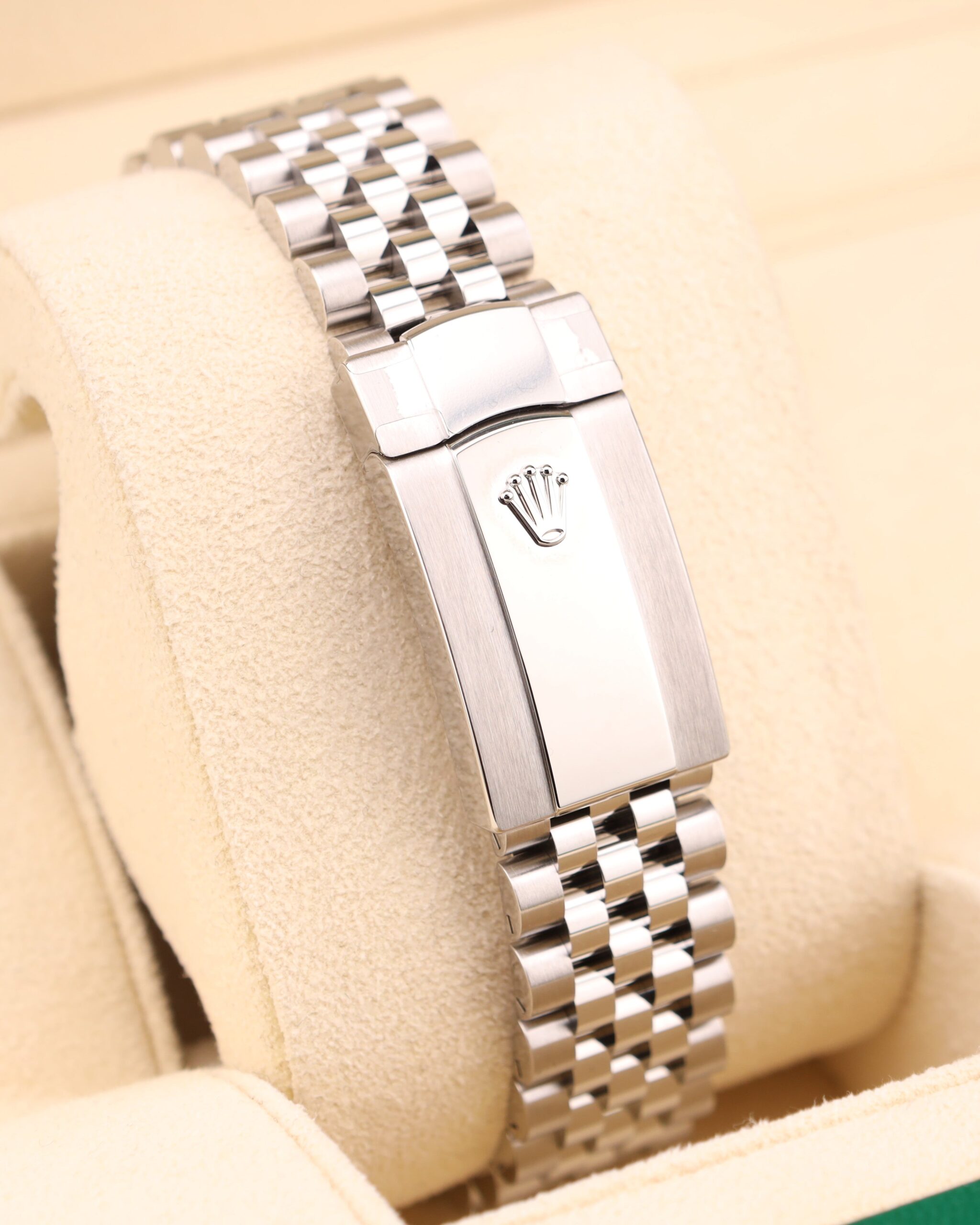 Pre-owned stainless steel chronograph watch
