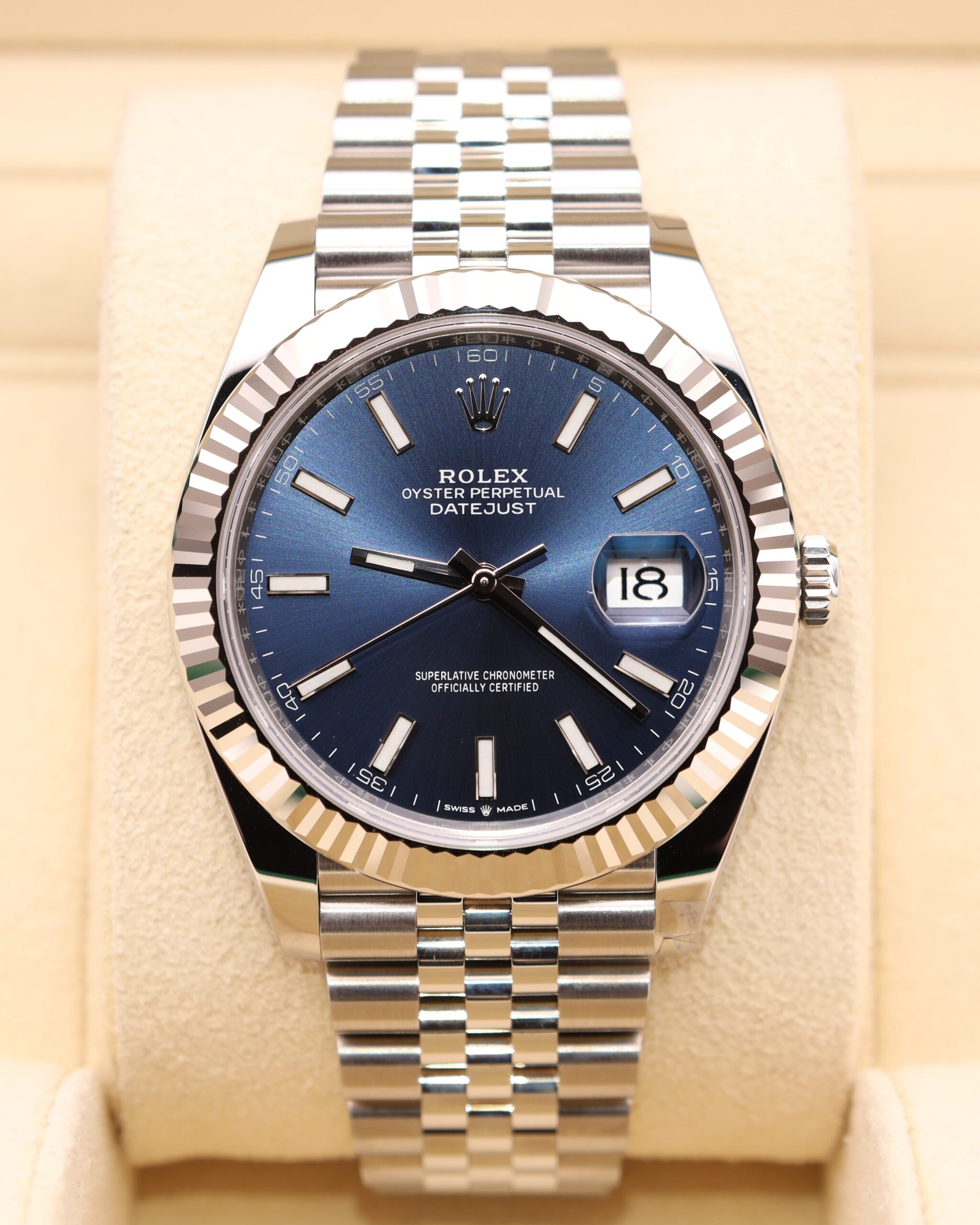 Vintage automatic dress watch close-up