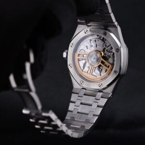 Pre-owned stainless steel chronograph watch