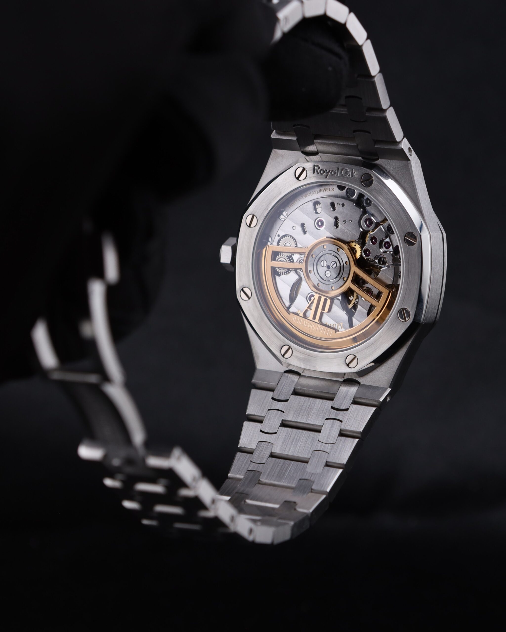 Pre-owned stainless steel chronograph watch