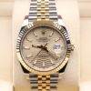 Men's vintage dress automatic watch with leather strap