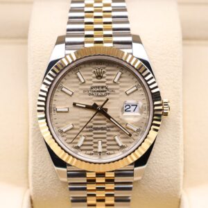 Men's vintage dress automatic watch with leather strap