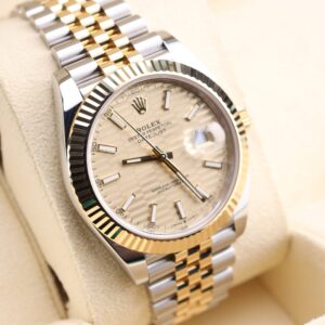 Pre-owned stainless steel chronograph wristwatch