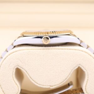 Men's vintage dress automatic watch close-up