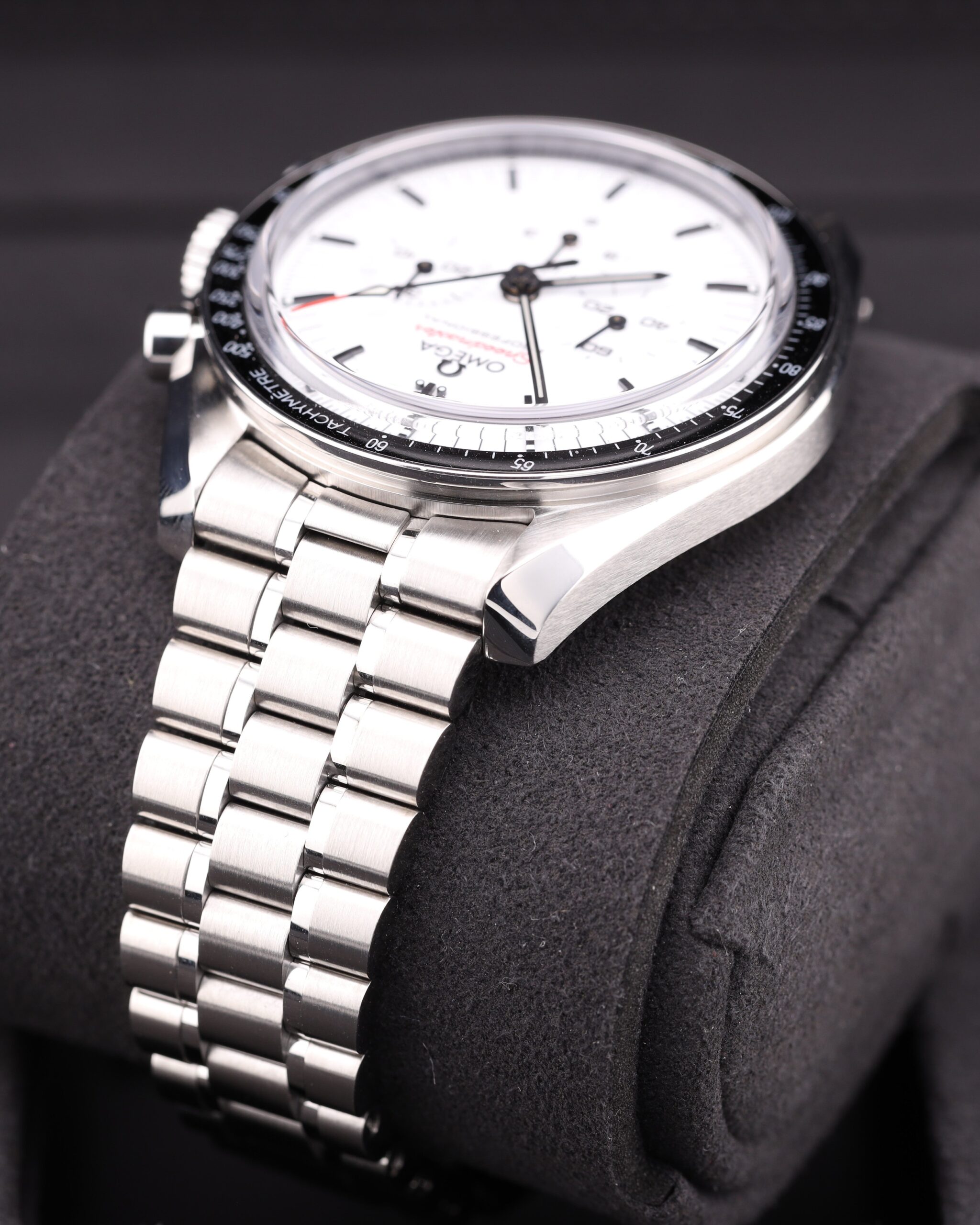 Pre-owned stainless steel chronograph watch