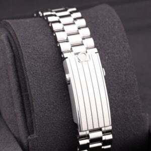 Men's vintage dress automatic watch close-up
