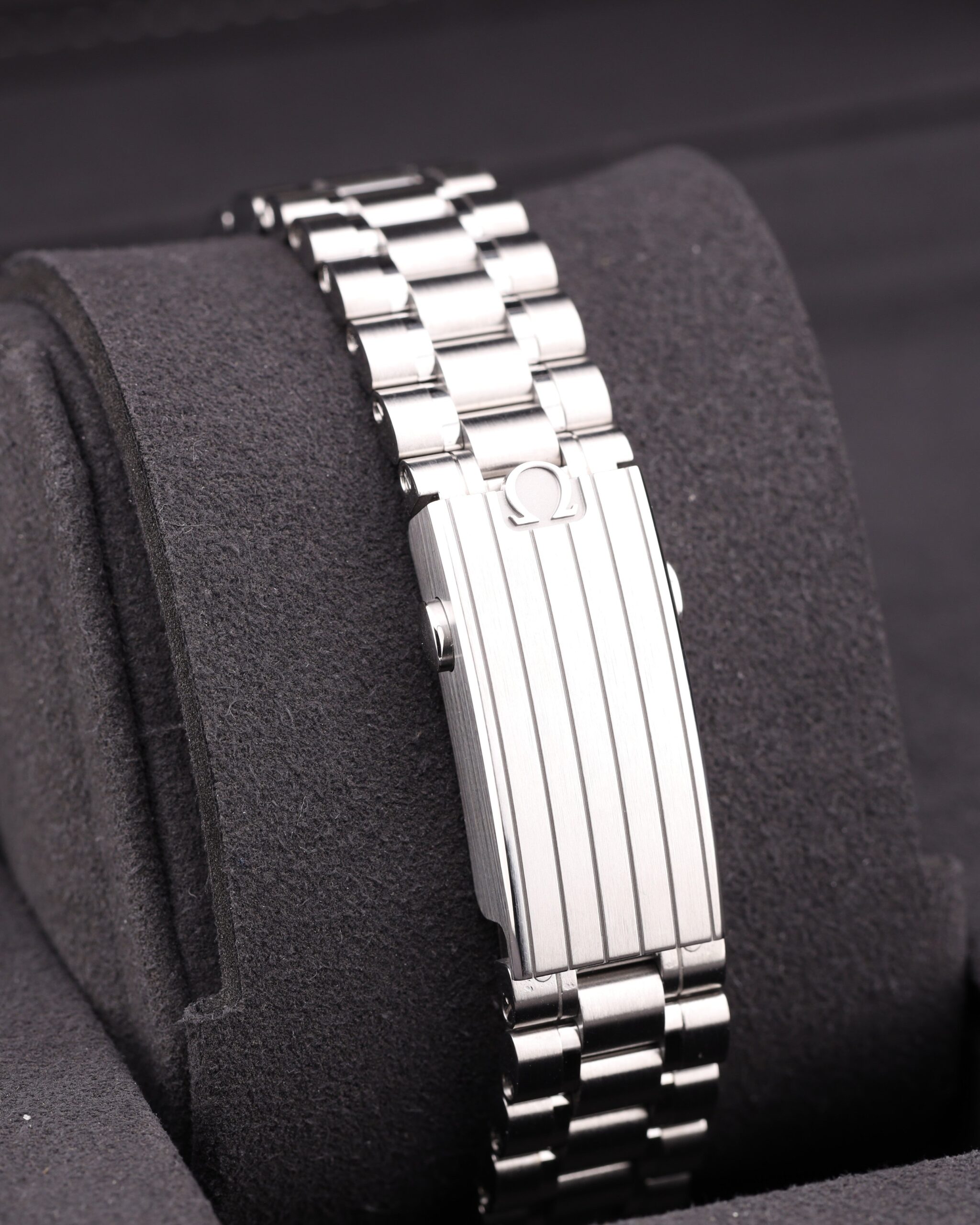 Men's vintage dress automatic watch close-up