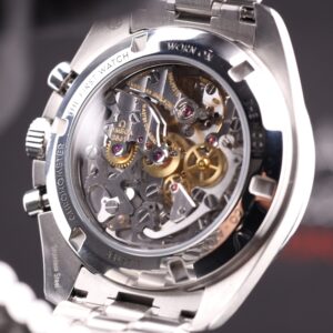 Pre-owned stainless steel chronograph watch