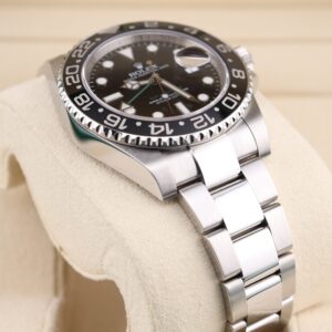 Pre-owned stainless steel chronograph watch