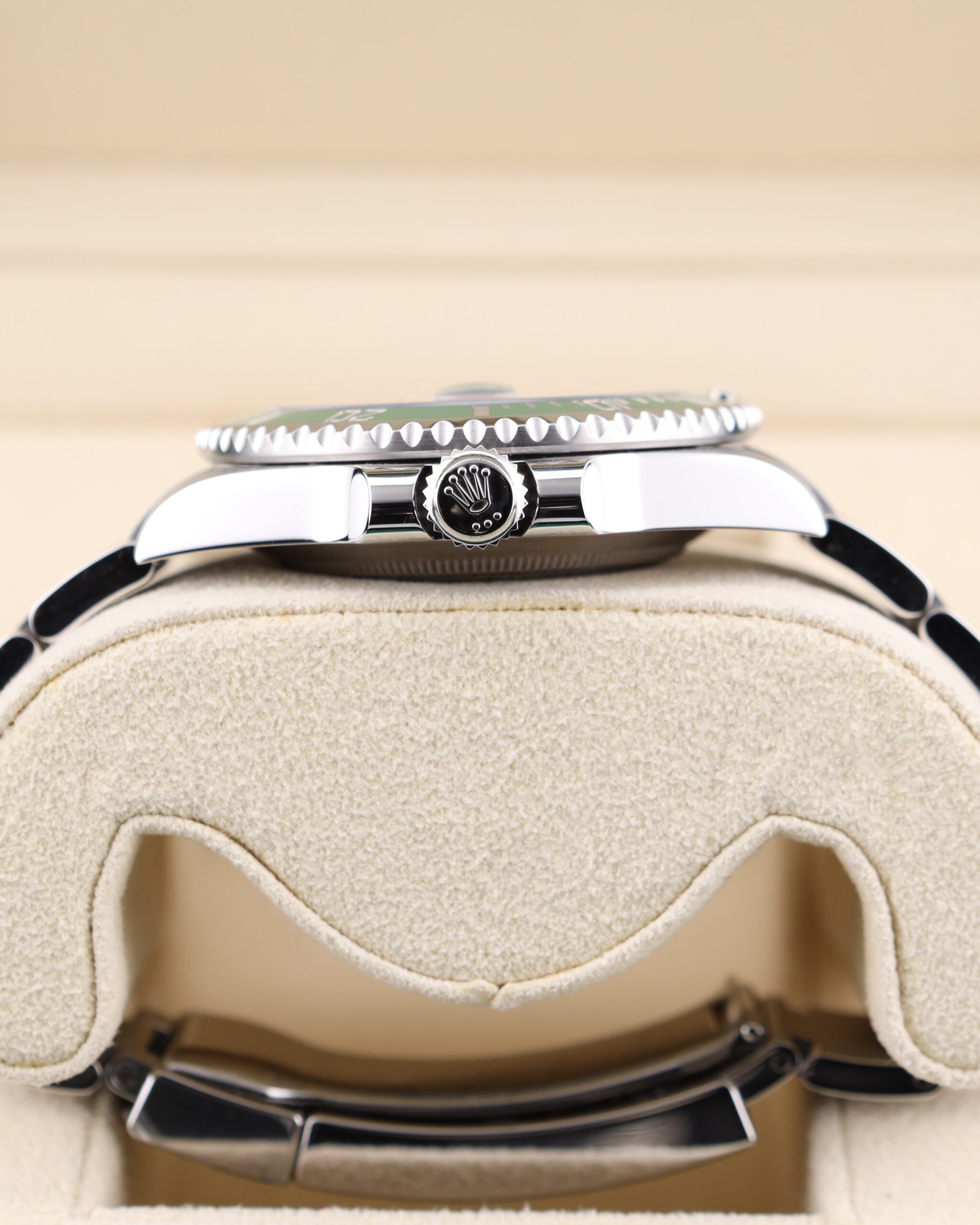 Pre-owned stainless steel chronograph watch