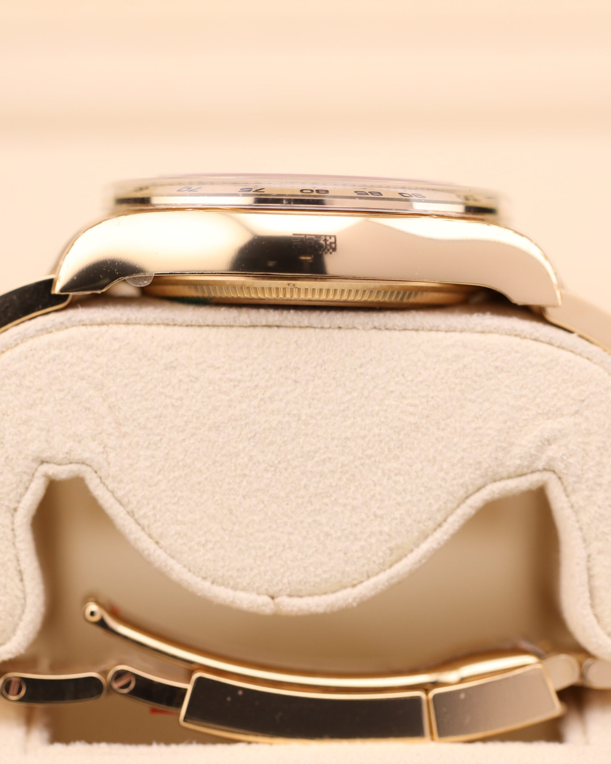 Pre-owned moonphase wrist watch on leather strap