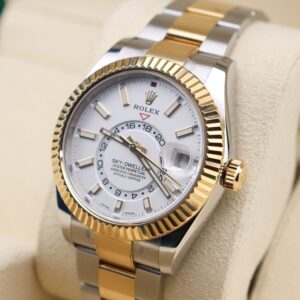 Pre-owned stainless steel chronograph watch