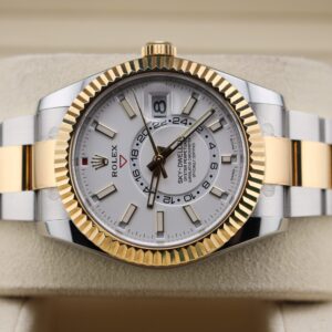 Pre-owned stainless steel chronograph watch