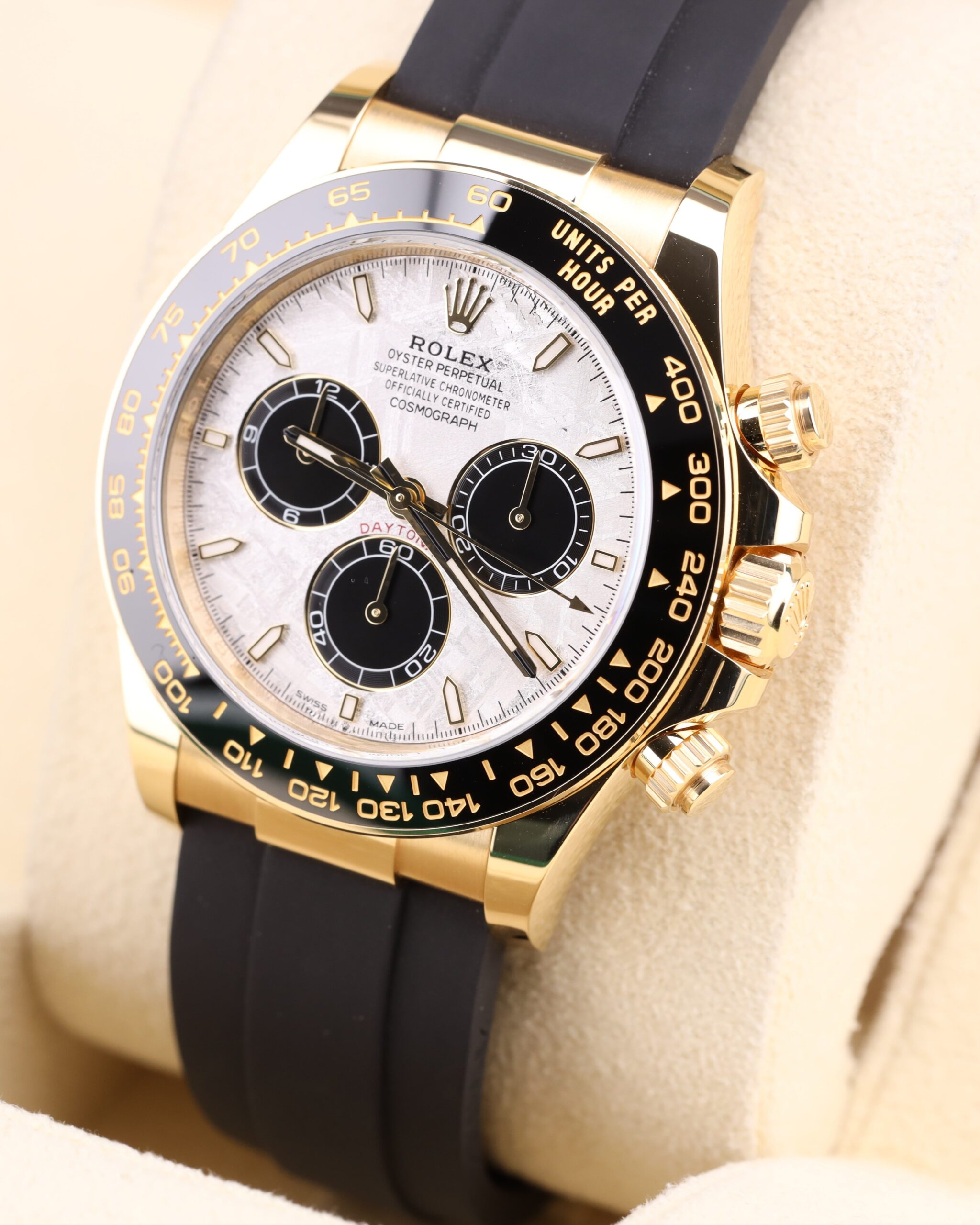 Men's vintage dress automatic watch close-up