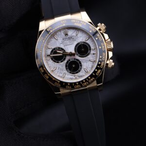 Used Swiss made mechanical watch on wrist