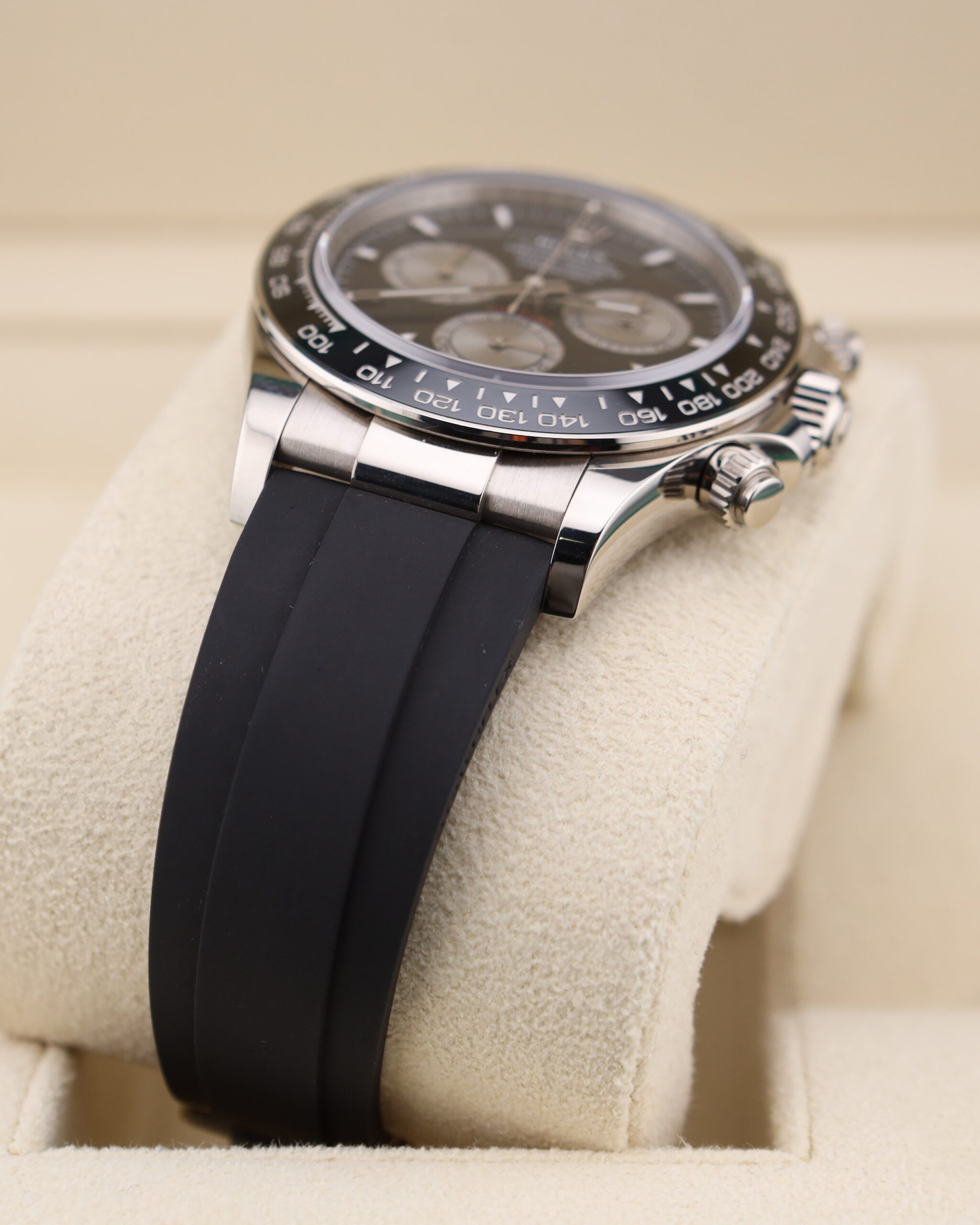 Pre-owned stainless steel chronograph watch