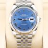 Men's vintage dress automatic watch with leather strap