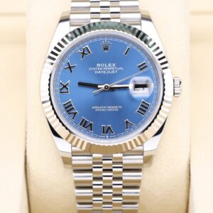 Men's vintage dress automatic watch with leather strap